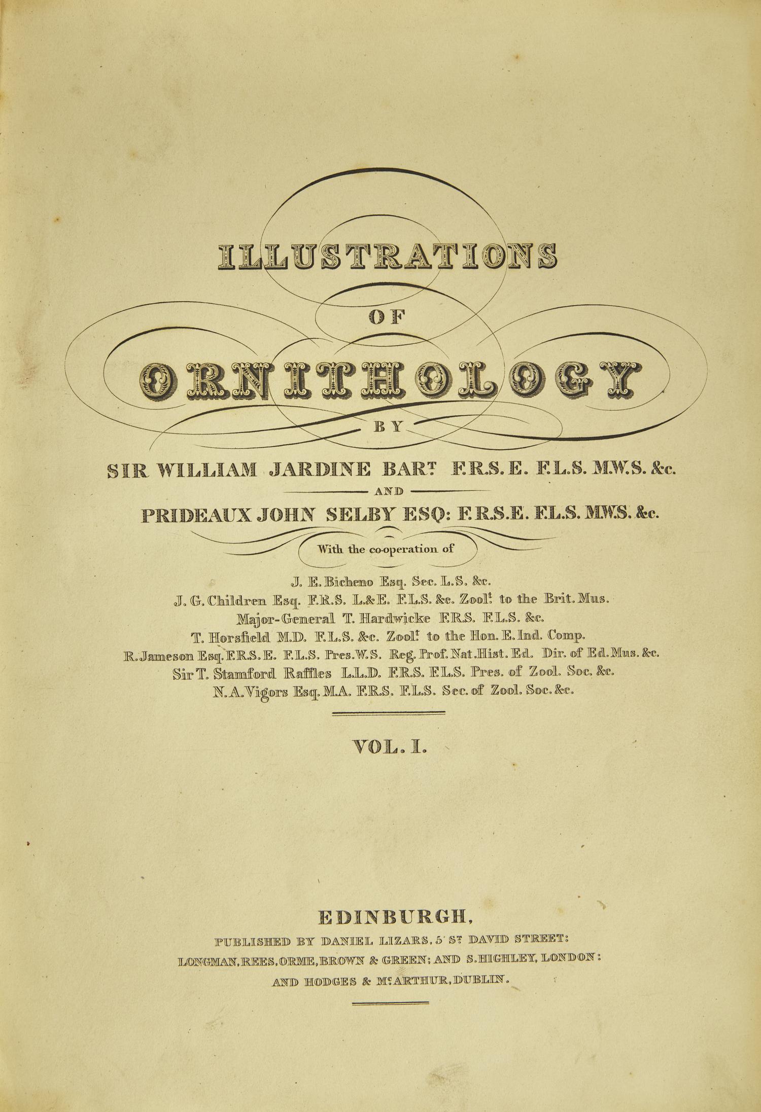 [Natural History] Jardine, Sir William, and Prideaux John Selby. Illustrations of Ornithology