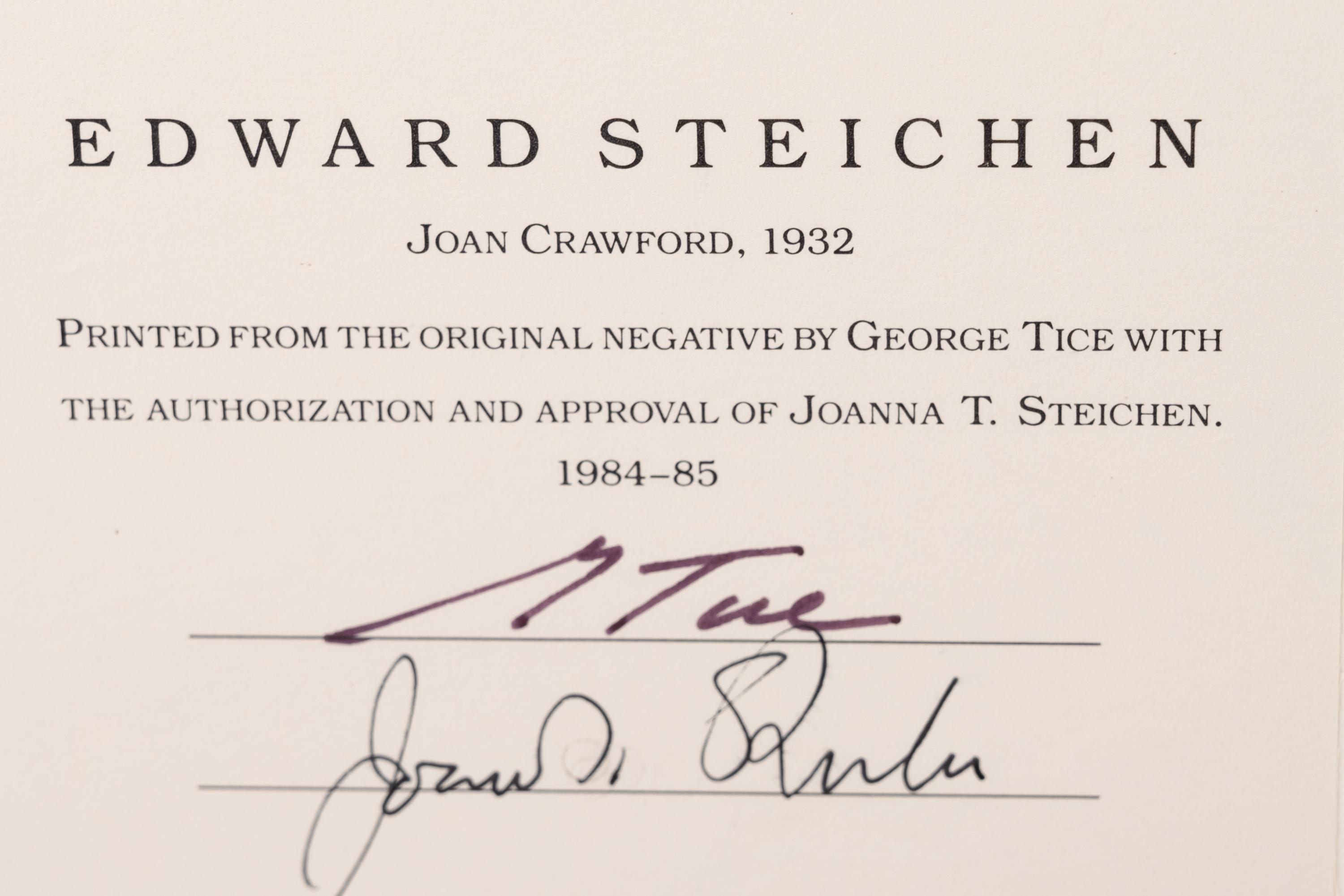 A group of five photographs (from In The Studio printed by George Tice with labels signed by George Tice and Joanna Steichen)