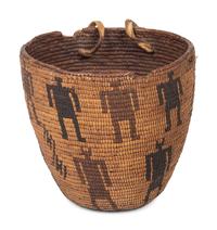 Salish Imbricated Figural Basket