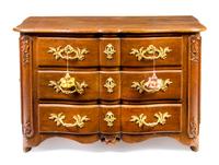A Regence Style Gilt Bronze Mounted Oak Commode — 19TH CENTURY