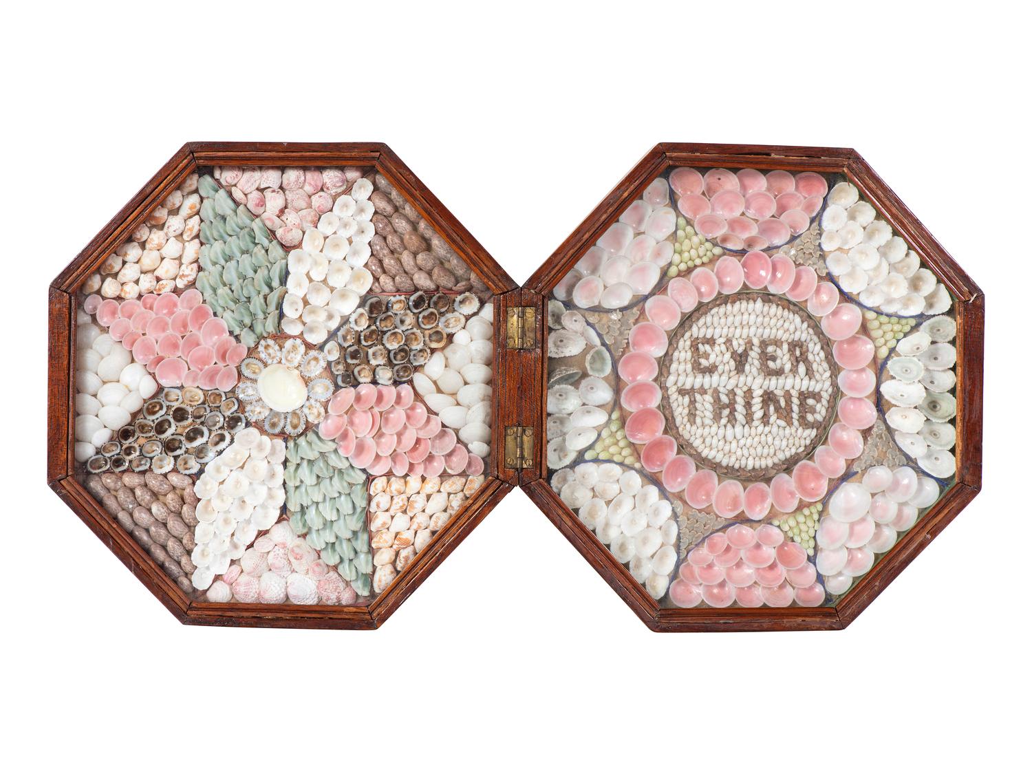 A Shellwork Double Sailor's Valentine
