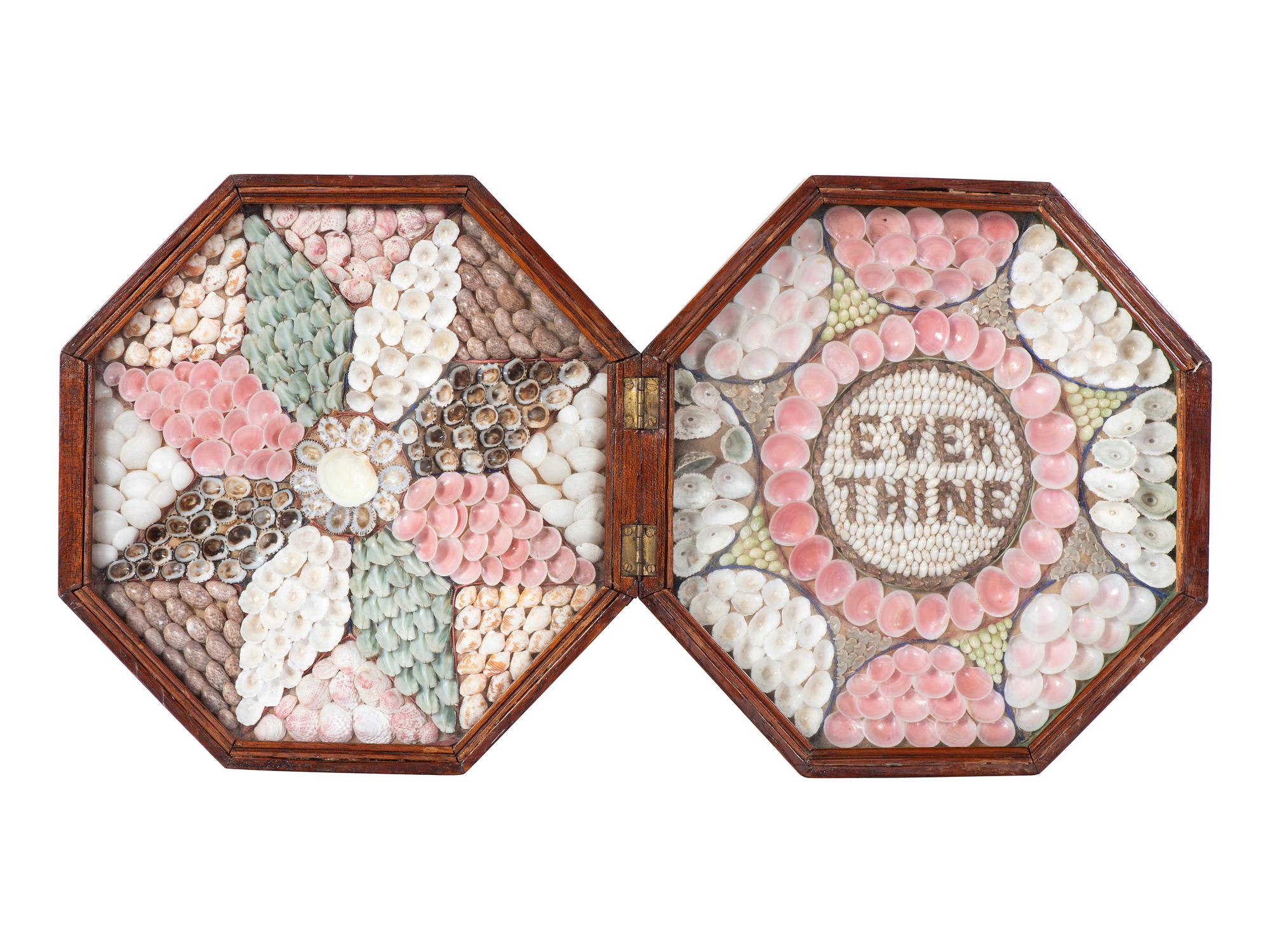 A Shellwork Double Sailor's Valentine