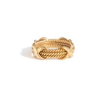 TIFFANY & CO., SCHLUMBERGER, YELLOW GOLD 'X' RING