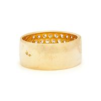 FRENCH, YELLOW GOLD AND DIAMOND BAND