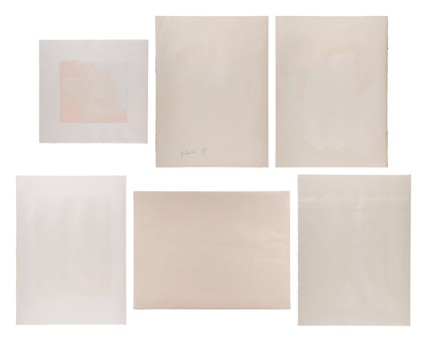 Six New York Artists Portfolio (complete set of six) Including works by Alex Katz, Jack Beal, John Clem Clark, Malcom Morley, Bob Stanley, and Philip Pearlstein.