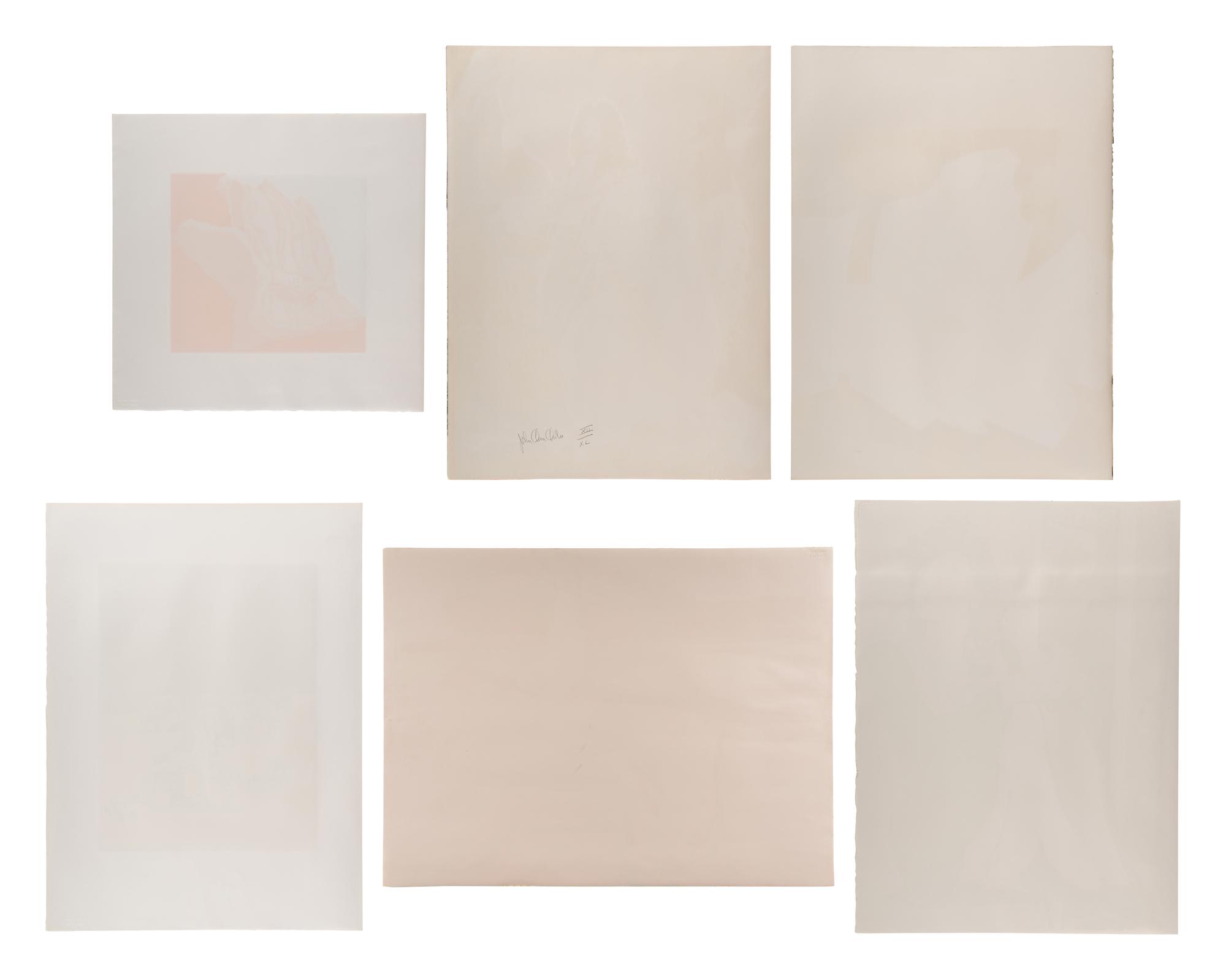Six New York Artists Portfolio (complete set of six) Including works by Alex Katz, Jack Beal, John Clem Clark, Malcom Morley, Bob Stanley, and Philip Pearlstein.