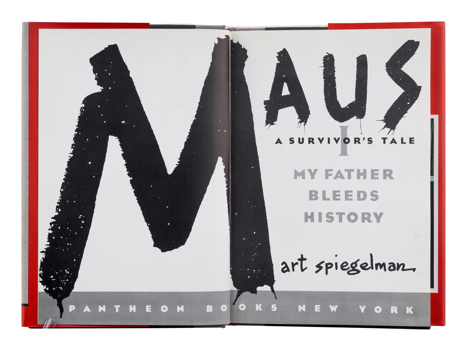 SPIEGELMAN, Art (b. 1948). Maus a Survivor’s Tale I My Father Bleeds History . -- Maus a Survivor’s Tale II And Here My Troubles Began . New York: Pantheon Books, [1986], [1991].