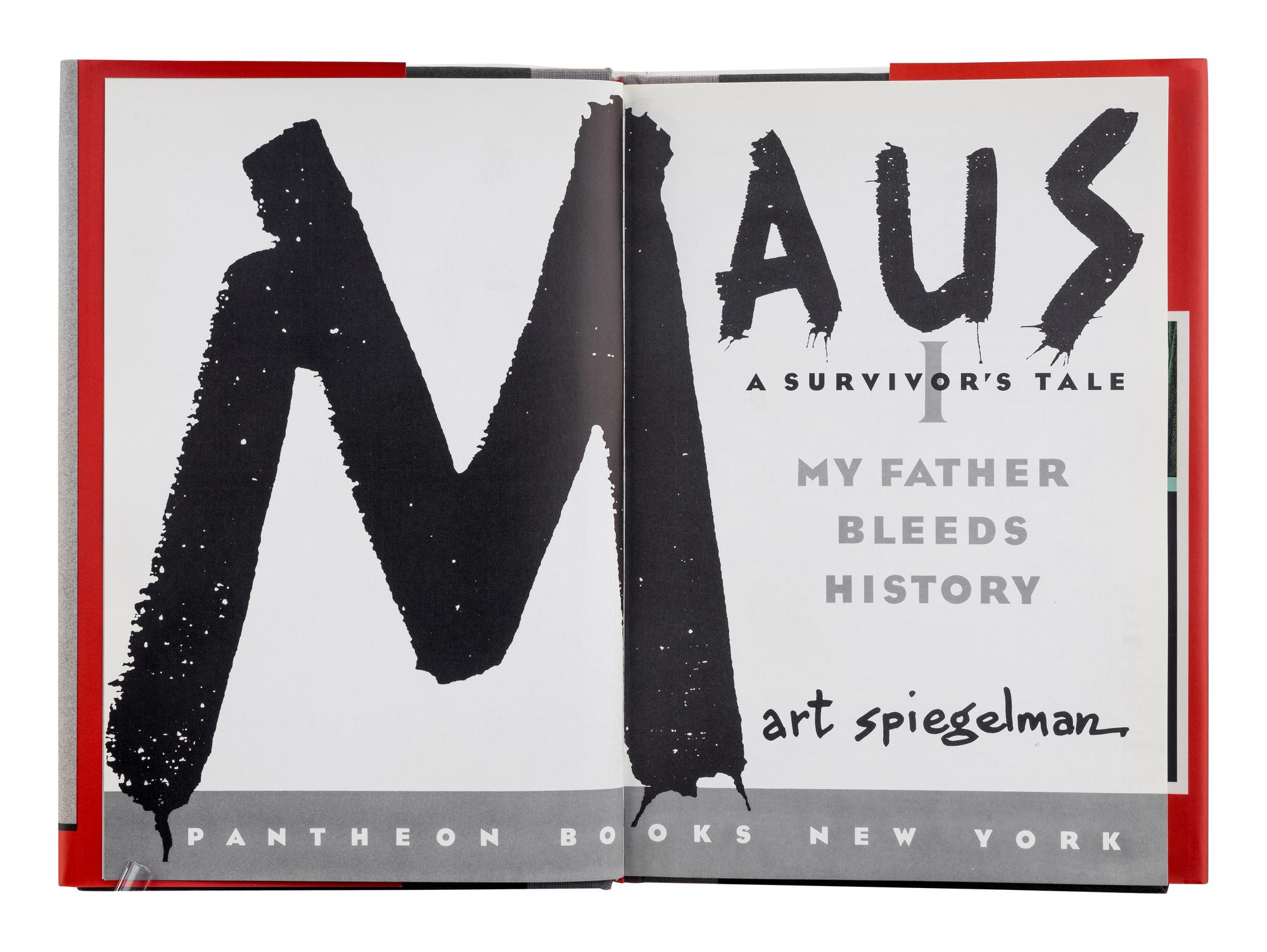 SPIEGELMAN, Art (b. 1948). Maus a Survivor’s Tale I My Father Bleeds History . -- Maus a Survivor’s Tale II And Here My Troubles Began . New York: Pantheon Books, [1986], [1991].
