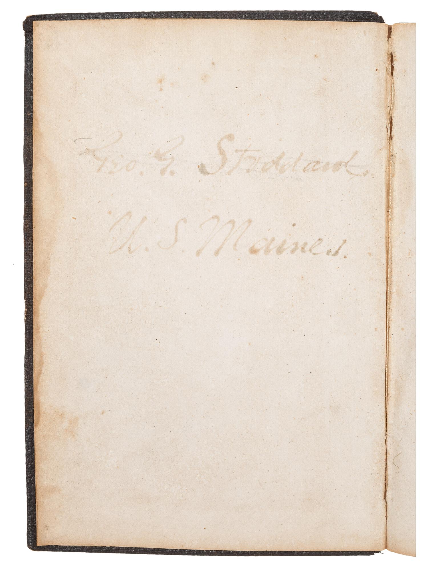 [CIVIL WAR]. WILLARD, Maj. G.L. Manual of Target Practice for the United States Army . Philadelphia, PA: J.B. Lippencott & Co., 1862. Identified to George G. Stoddard, US Marine Corps.