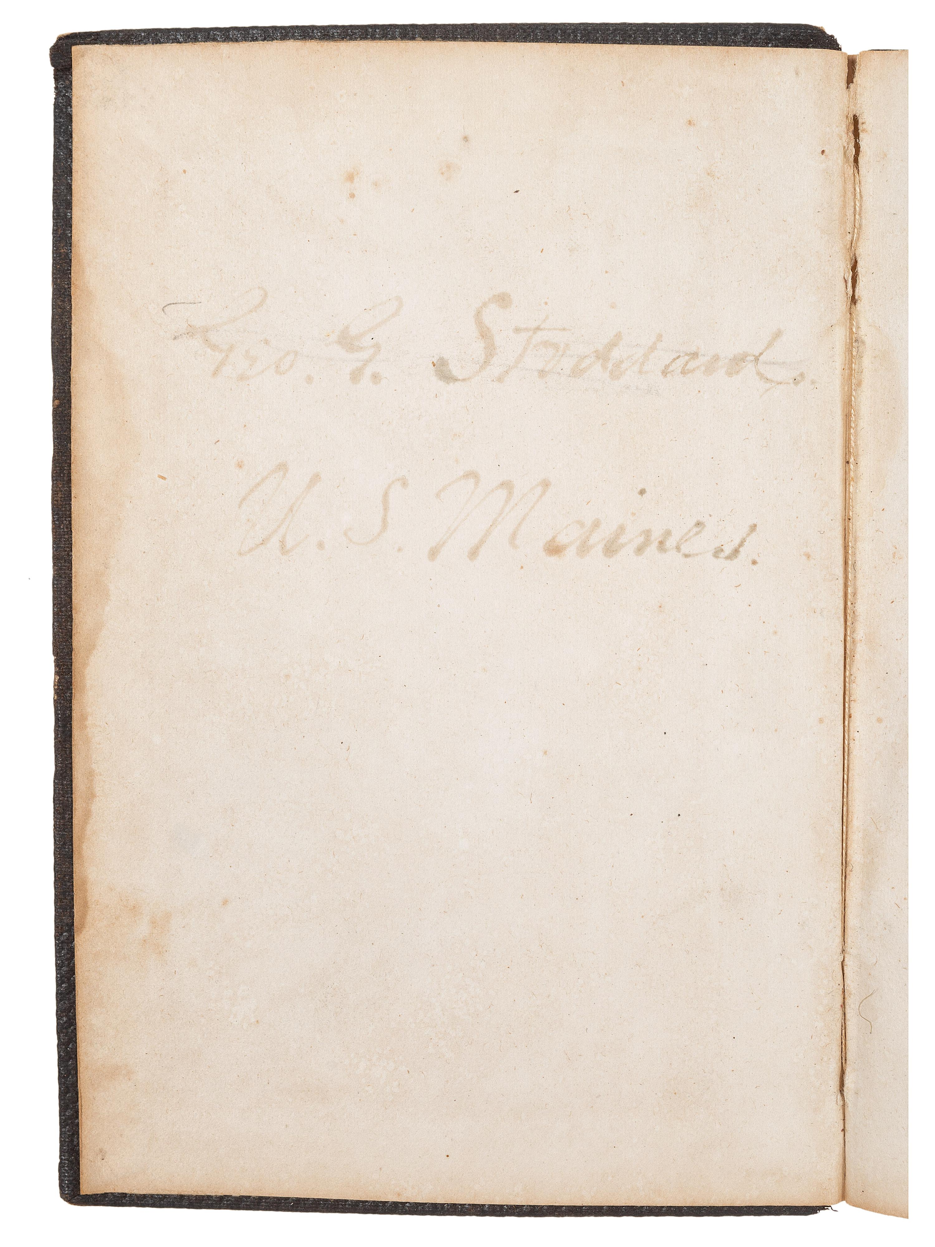 [CIVIL WAR]. WILLARD, Maj. G.L. Manual of Target Practice for the United States Army . Philadelphia, PA: J.B. Lippencott & Co., 1862. Identified to George G. Stoddard, US Marine Corps.
