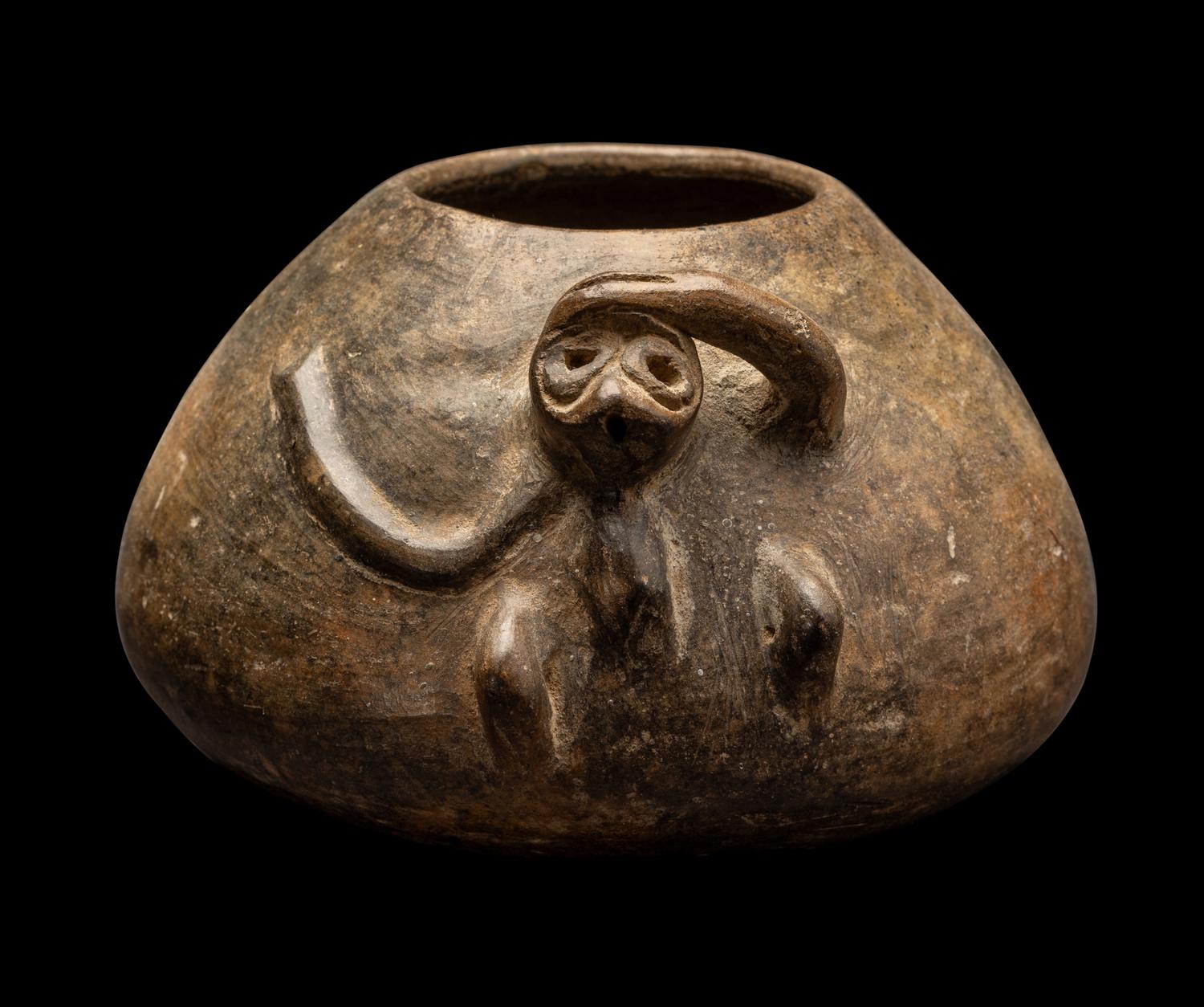 A Maya Vessel with a Seated Monkey