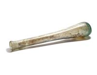 A Roman Pale Blue Glass Flask