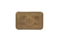 A Group of Brass and Patinated Metal Desk Accessories