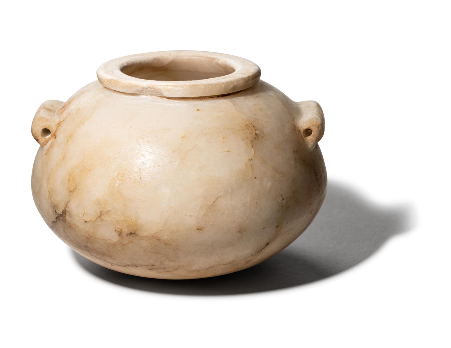 An Egyptian Alabaster Vessel