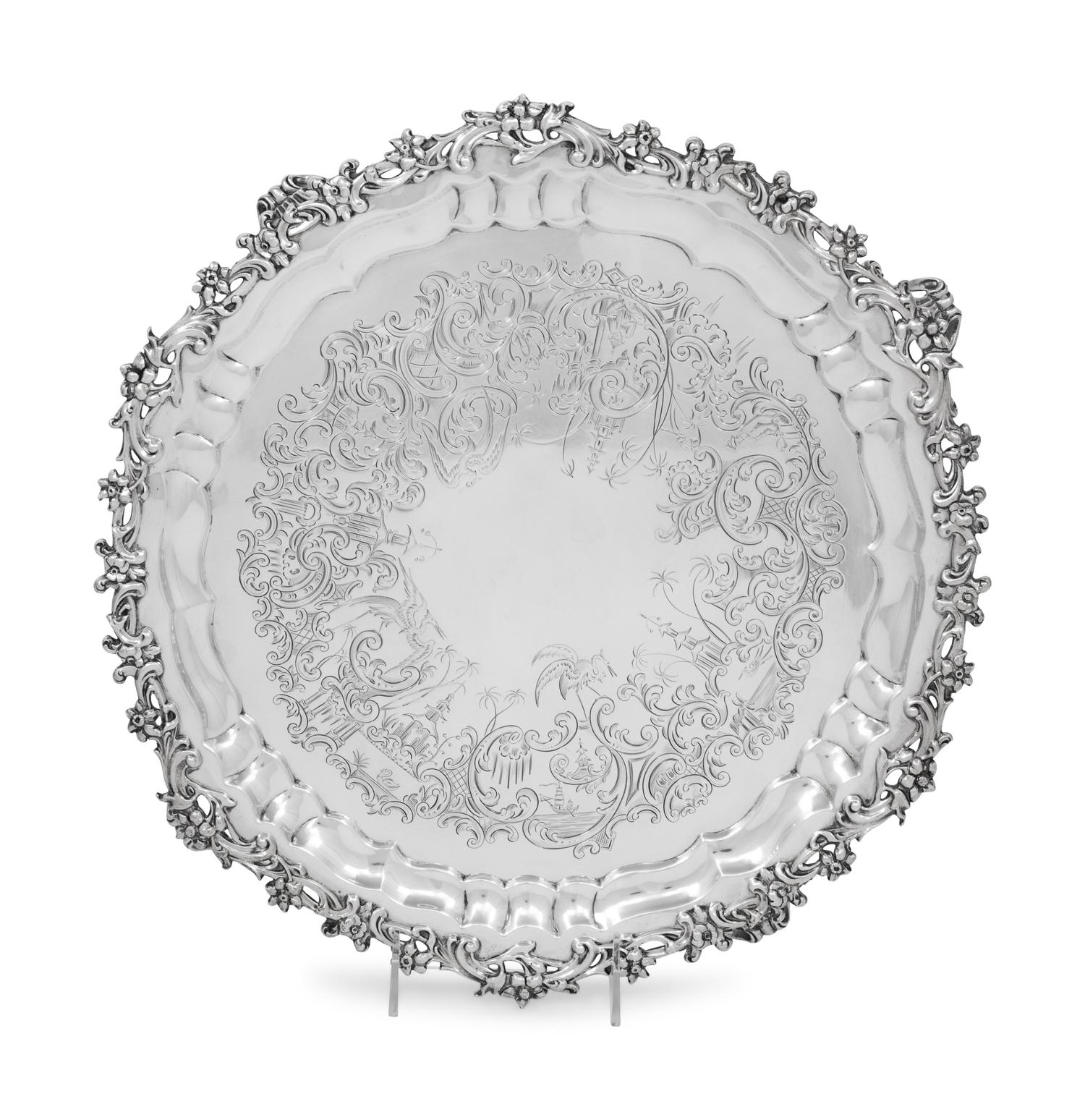 A Victorian Silver Salver