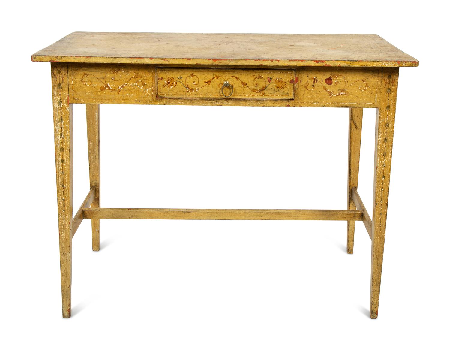 A Regency Painted Writing Table — 19TH CENTURY