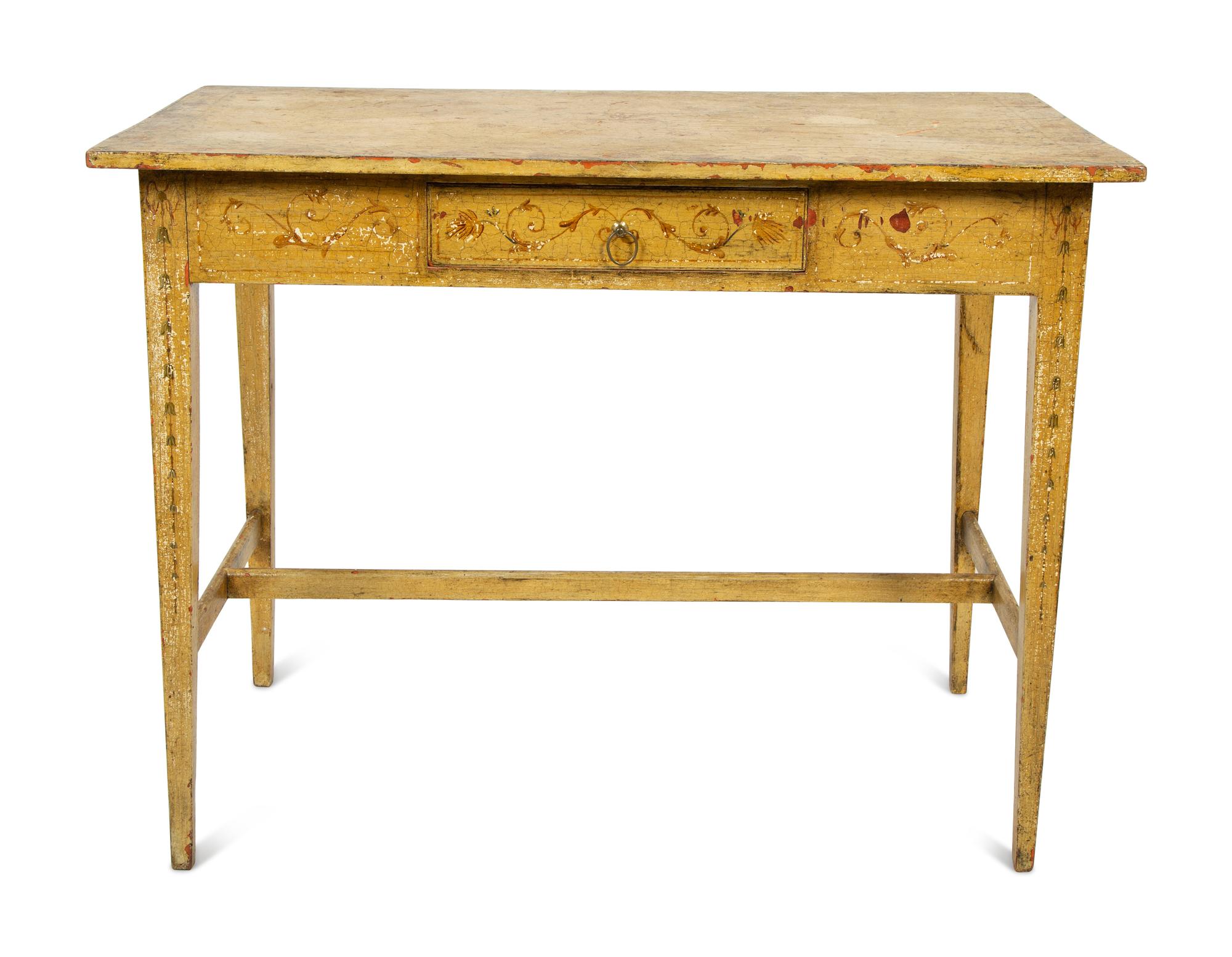 A Regency Painted Writing Table — 19TH CENTURY