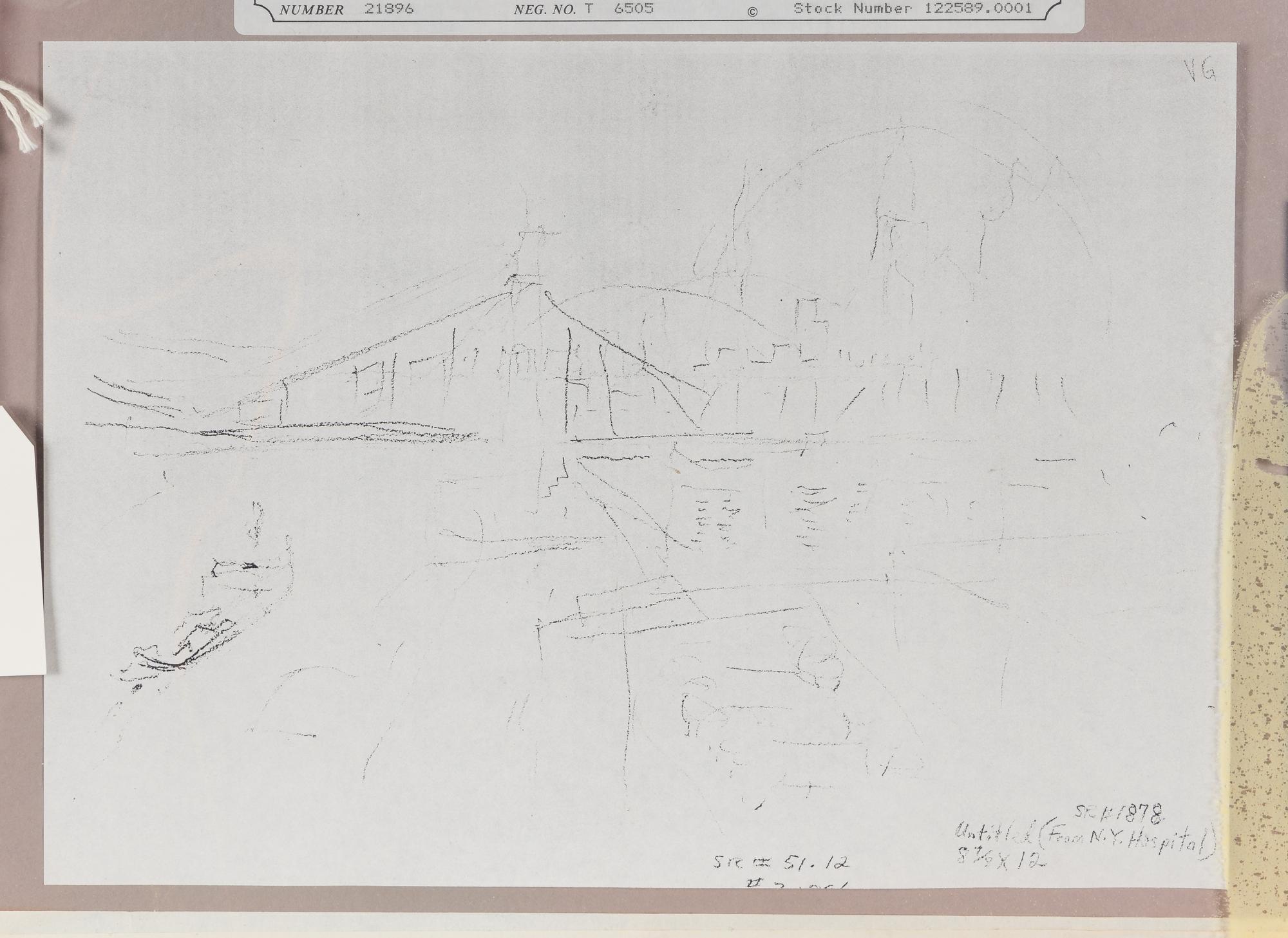 From New York Hospital (a double sided work), 1951