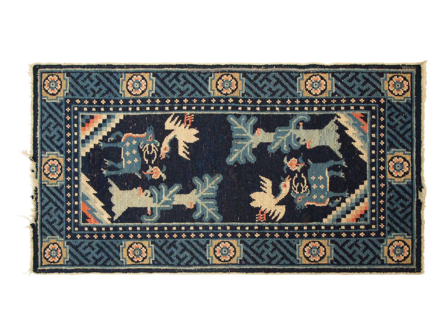 Two Chinese Wool Area Rugs