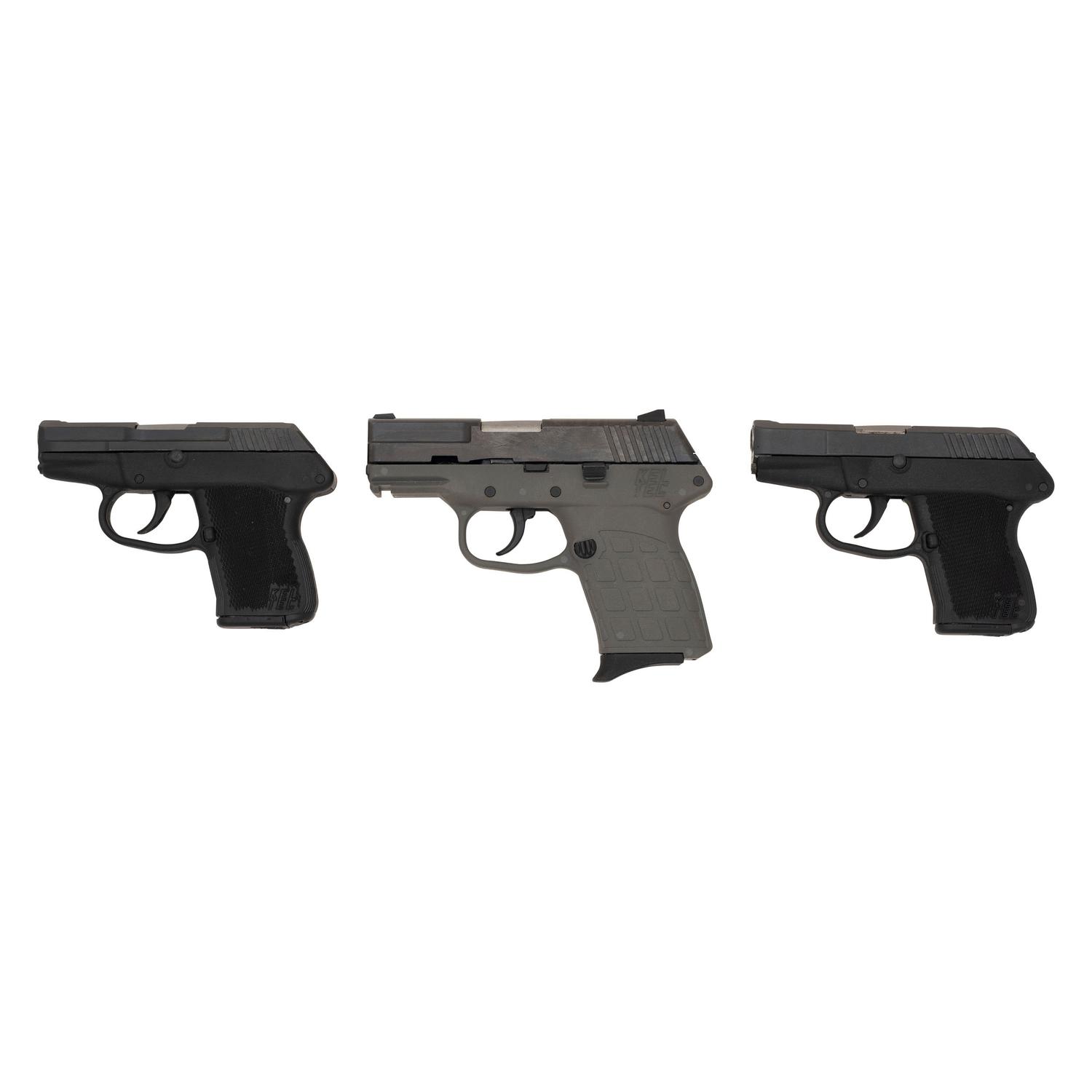* Lot of Three Kel-Tech Pistols Including Kel-Tec P3AT .380 in Soft Case with Accessories
