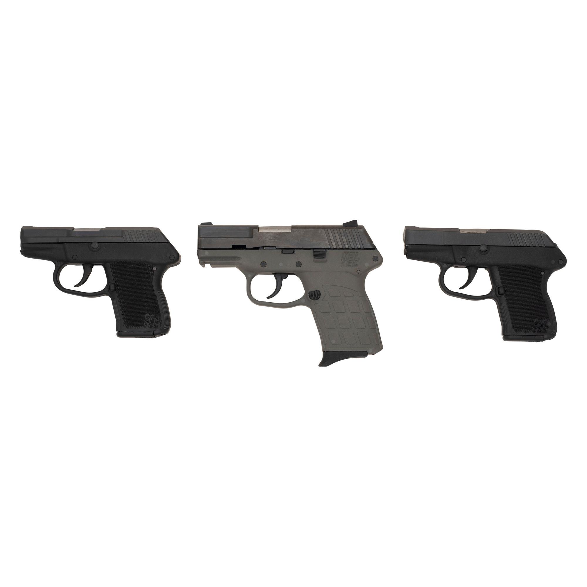 * Lot of Three Kel-Tech Pistols Including Kel-Tec P3AT .380 in Soft Case with Accessories