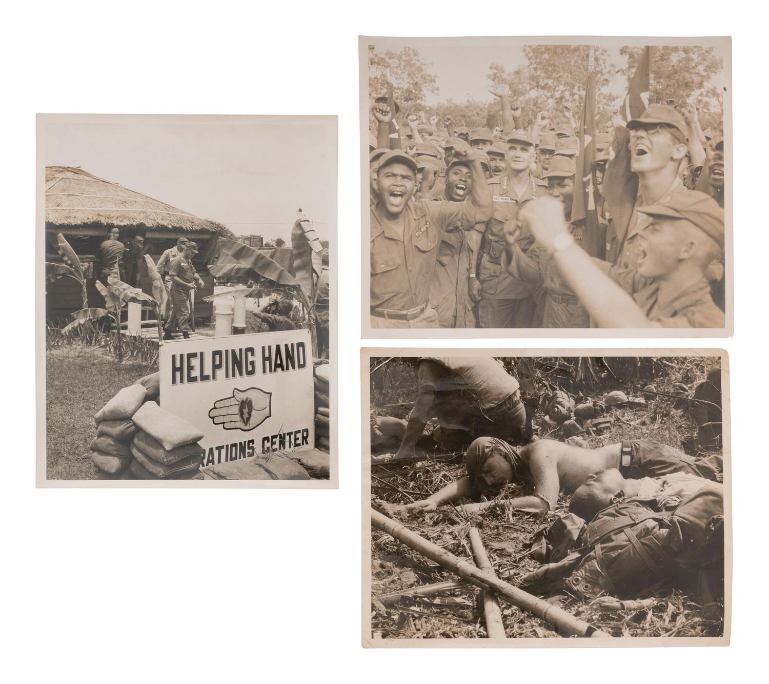 [AFRICAN AMERICANA - VIETNAM]. A group of approx. 140 photographs assembled by Private First Class Ronald Nelson, 125th Signal Battalion, incl. images of African American soldiers and the Cu Chi tunnels.