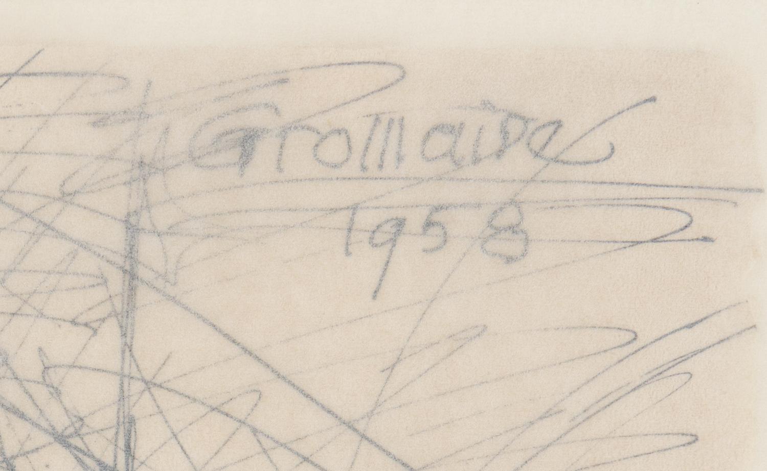 Nu, mains dans la chevelure (Nude, hands in her hair), 1958