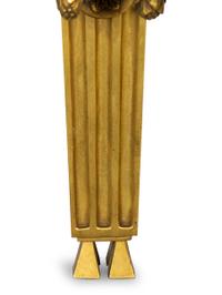 A Pair of Louis XVI Style Gilt Bronze Two-Light Sconces
