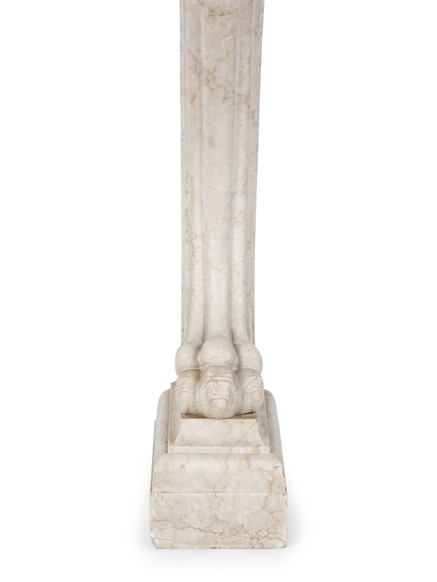A Group of Four Carved Marble Corbels — 19TH CENTURY
