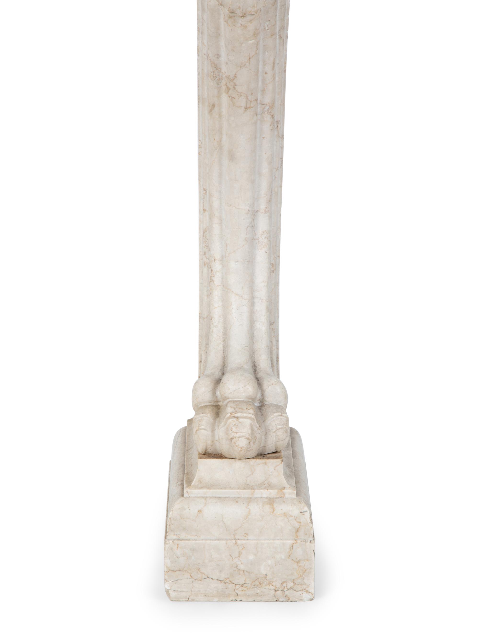 A Group of Four Carved Marble Corbels — 19TH CENTURY