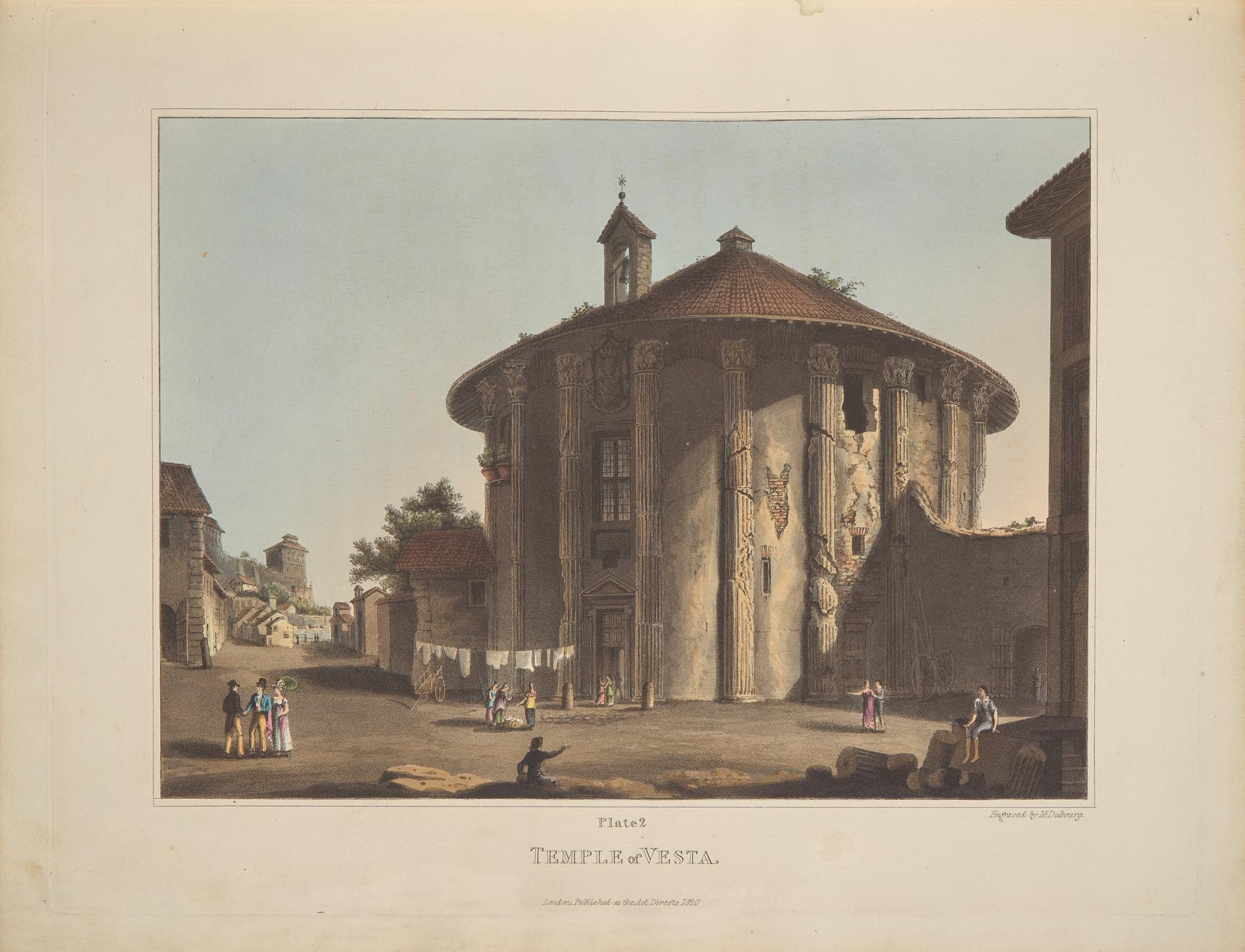 [Color-Plate Books] Dubourg, M(atthew). Views of the Remains of Ancient Buildings in Rome, and Its Vicinity. With a Descriptive and Historical Account of Each Subject