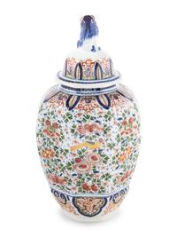 A Delftware Jar and Lid