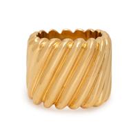 SCHLUGER, YELLOW GOLD RING