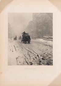 Alfred Stieglitz (1864-1964) Winter, Fifth Avenue, 1893, from "Photographic Times" 1896
