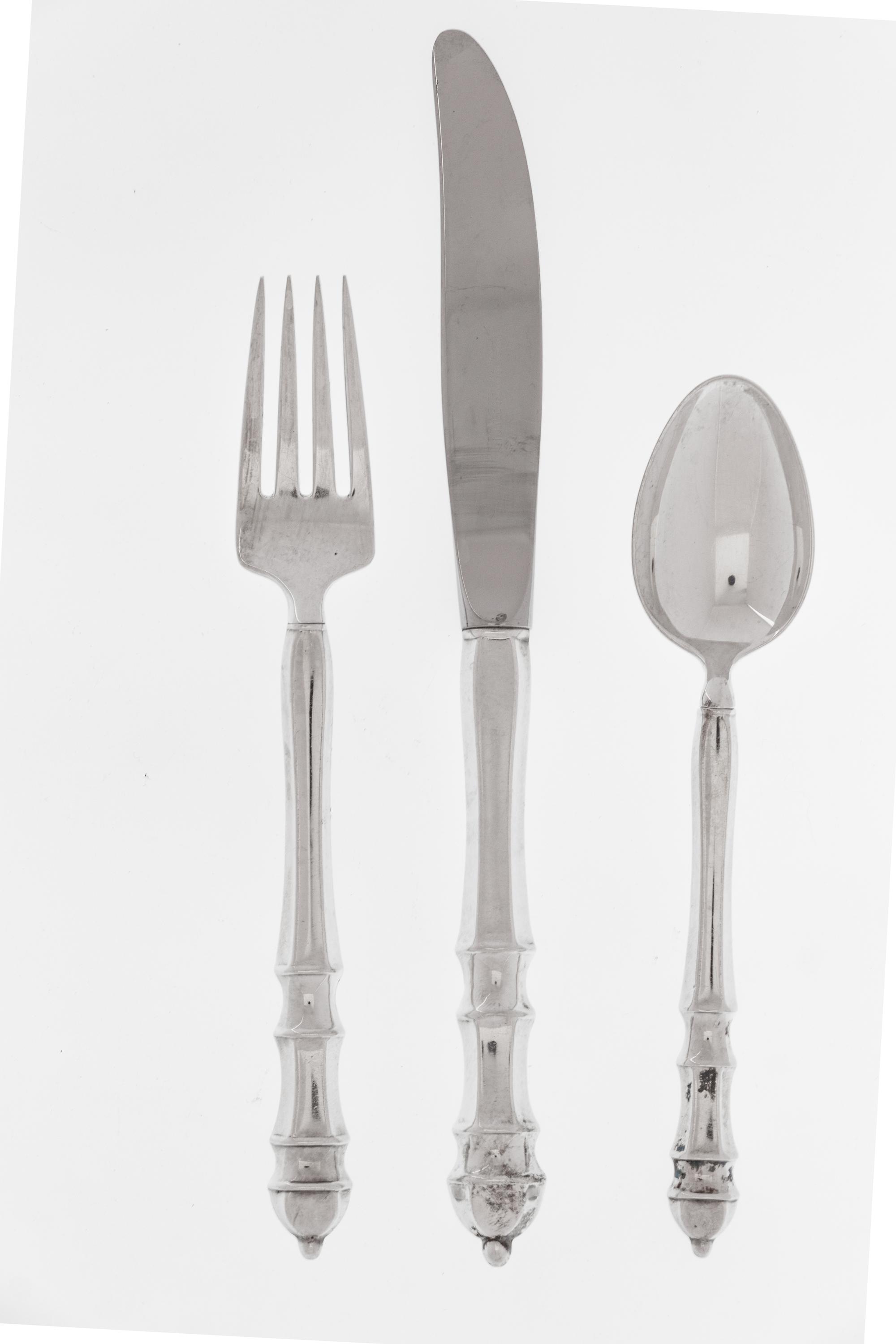An American Silver Flatware Service