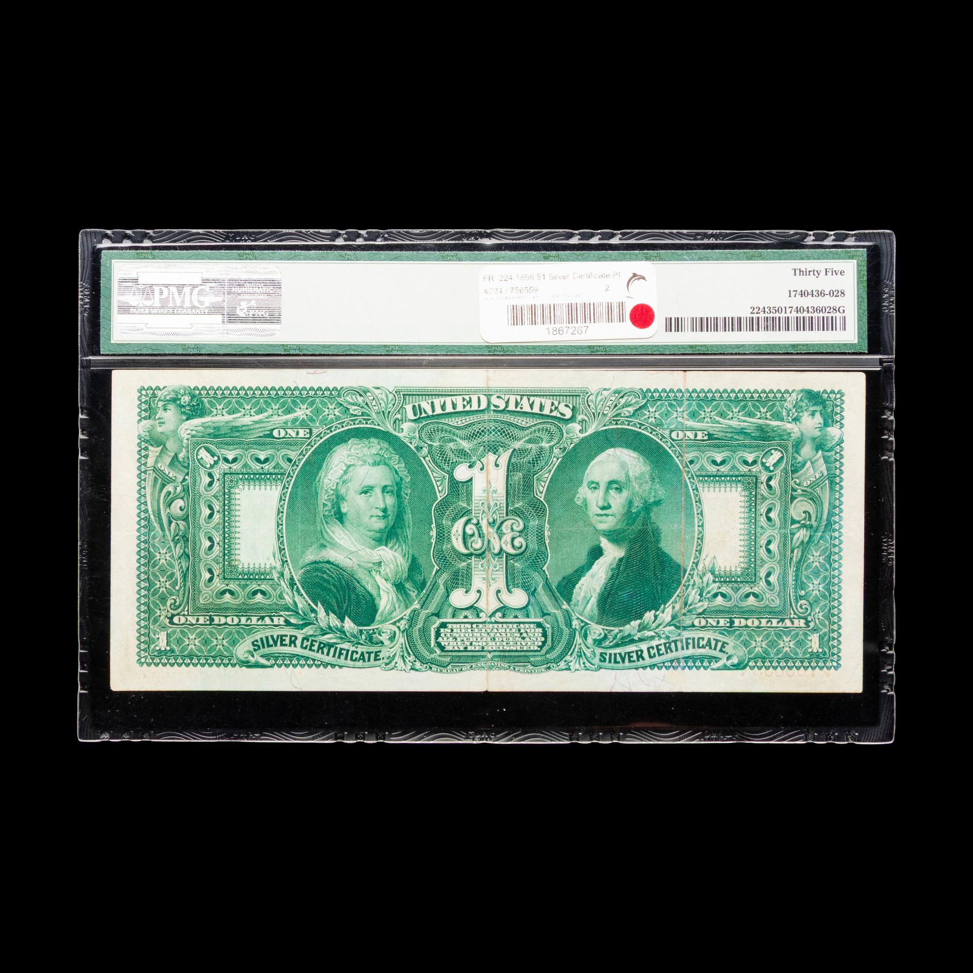 A Series 1896 Educational $1 Silver Certificate [PMG Ch. VF35]