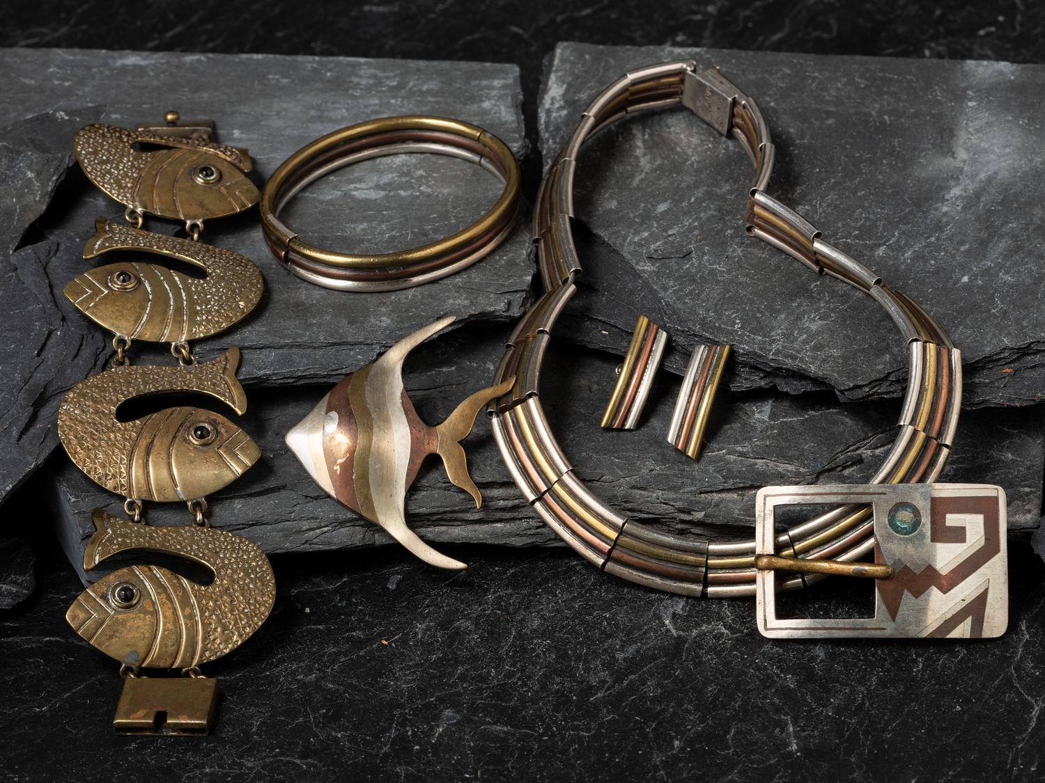 Taxco Mixed Metal Jewelry