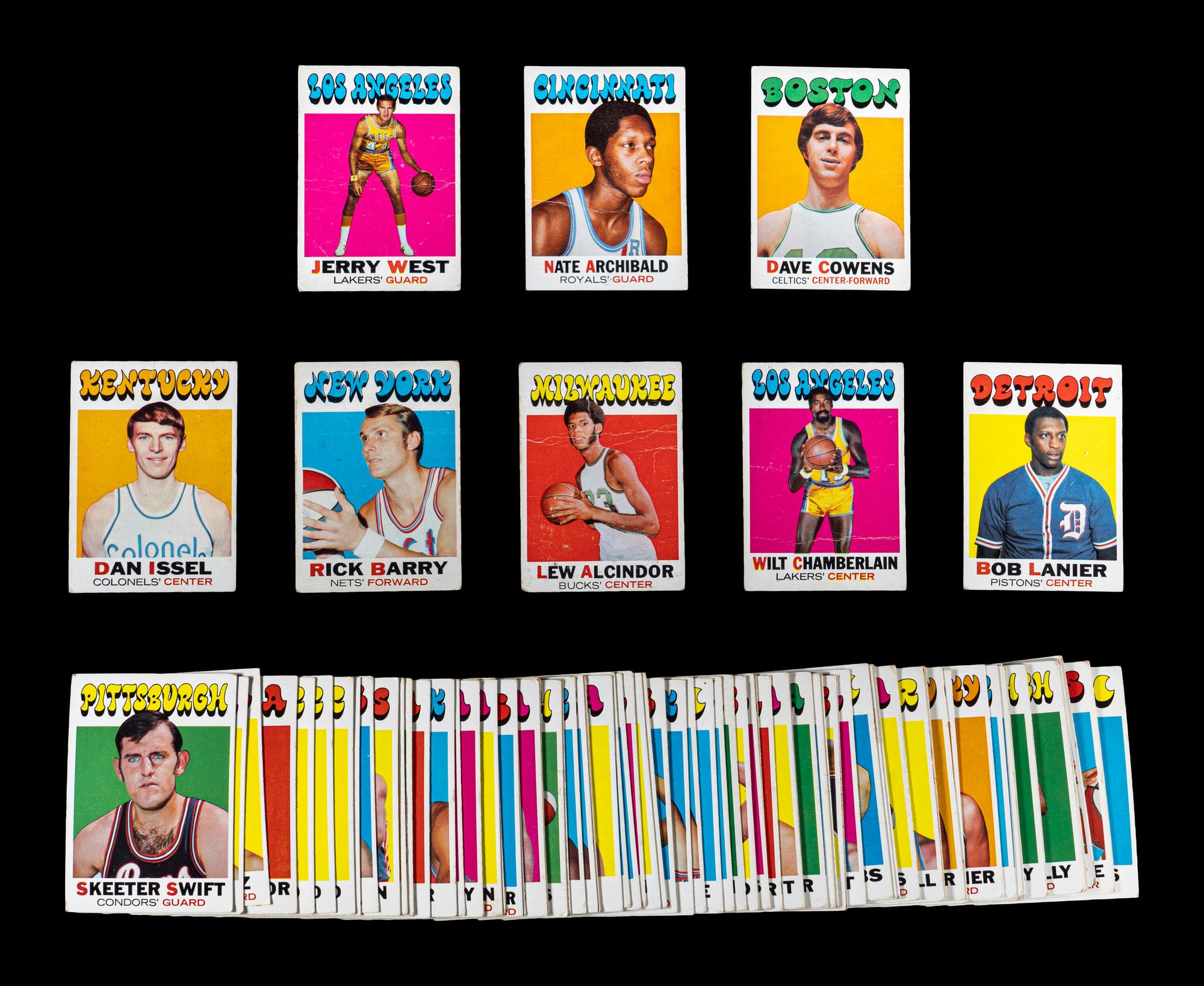A Near Set of 1971-72 Topps Basketball Cards (192/233) With Duplicates