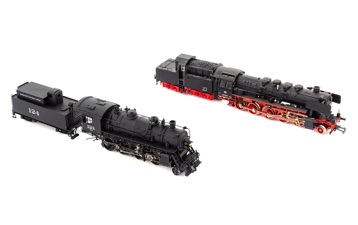 Two Marklin Polychrome HO-Gauge DB 2-10-0 Locomotives and Tenders