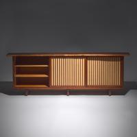 George Nakashima (American, 1905–1990) — Triple Door Sliding Cabinet, 1965