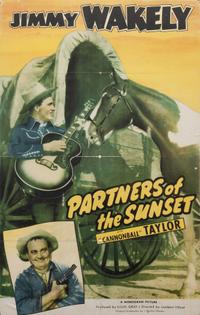 Vintage Movie Poster, Partners of the Sunset