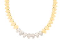 YELLOW GOLD AND DIAMOND NECKLACE