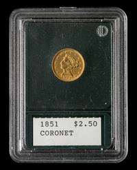 A United States 1851 Liberty Head $2.50 Gold Coin
