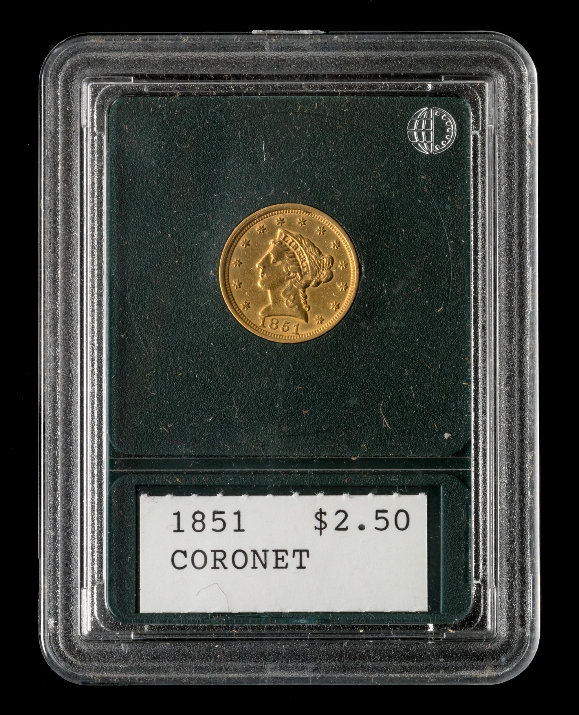 A United States 1851 Liberty Head $2.50 Gold Coin
