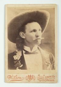 [WILD WEST SHOWS]. Cabinet photograph attributed as Frank E. Butler. Chicago, IL: Wilson, n.d.