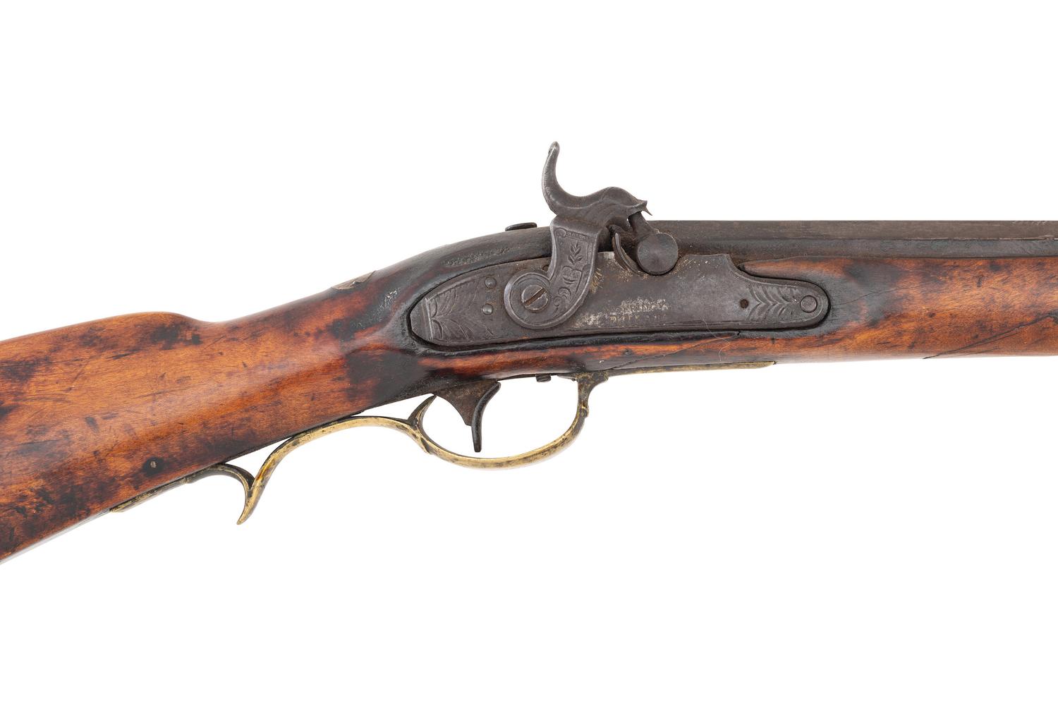 Fullstock Percussion Pennsylvania Long Rifle by Henry Deringer