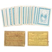 Union Playing Cards . New York: American Card Co., [ca 1863]. Complete set of Civil War playing cards with original box.