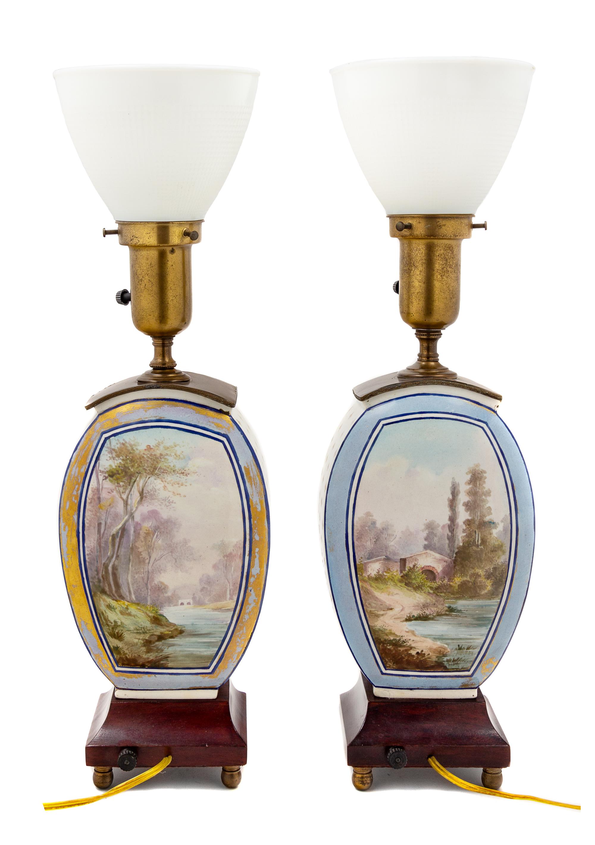 A Pair of French Pottery Vases