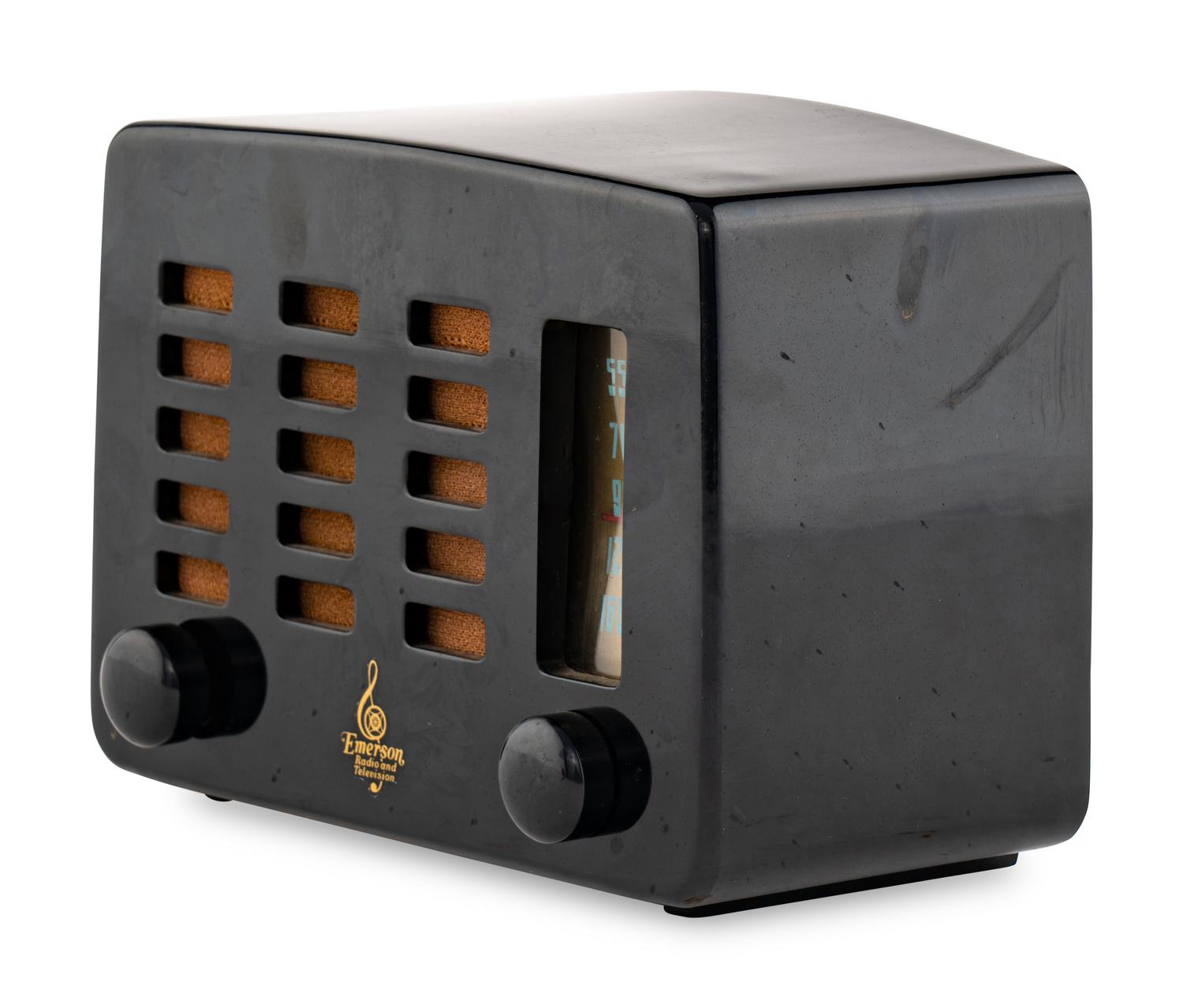 An Emerson 564 Slot Grille Radio