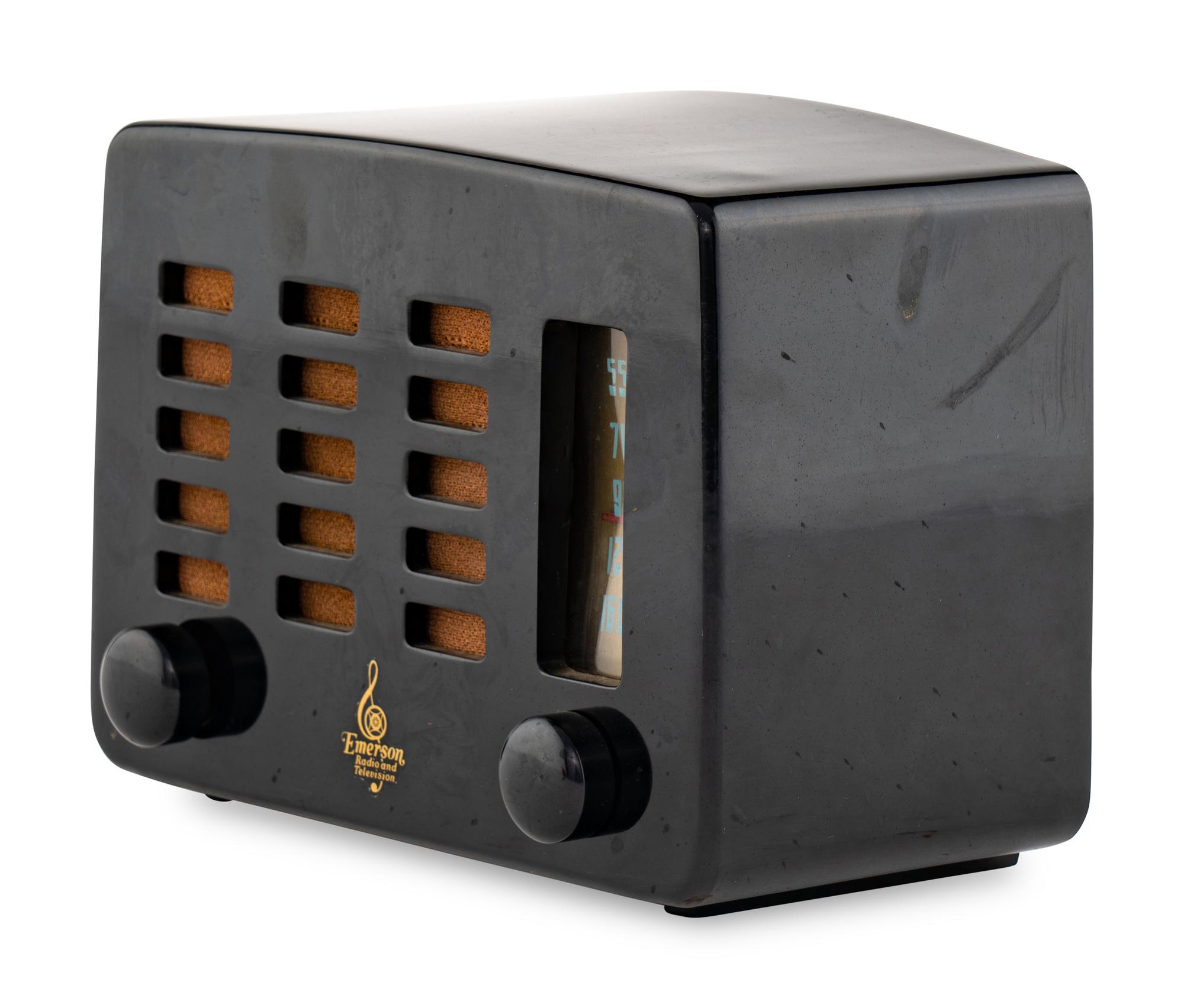 An Emerson 564 Slot Grille Radio